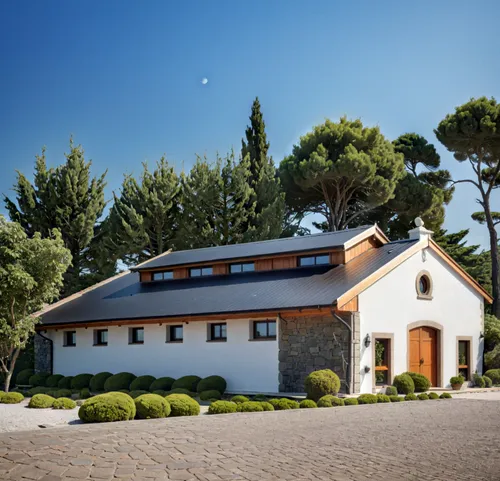 a large white house with a long brick pathway next to it,traditional house,country house,villa,holiday villa,private estate,home landscape,country estate,farmhouse,residential house,guesthouses,holida