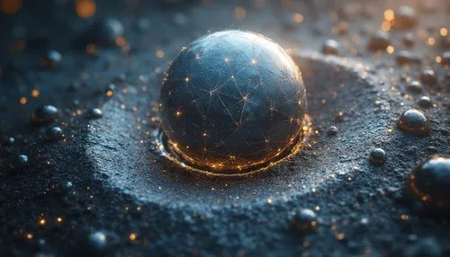 a hyperboloid ,an earth covered in gold dust on a black background,crystal egg,egg,golden egg,a drop of water,droplet,a drop,water drop,cracked egg,bird's egg,egg shell,poured,water droplet,mirror in 
