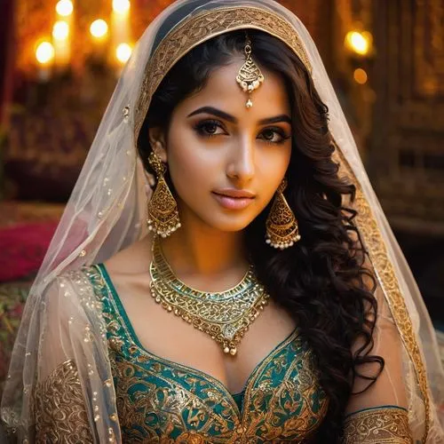 Middle Eastern beauty, Shemal girl, 20yo, stunning detailed facial features, full eyebrows, bright brown eyes, luscious eyelashes, subtle blush, nude lips, long curly dark hair, golden hoop earrings, 
