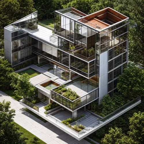 modern house,residential tower,modern architecture,cubic house,garden elevation,appartment building,frame house,bendemeer estates,sky apartment,modern building,eco-construction,residential,residential