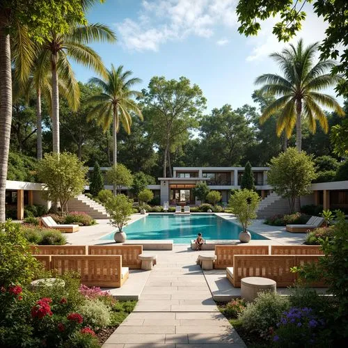 Amphitheater Tropical Style Building Design Ideas