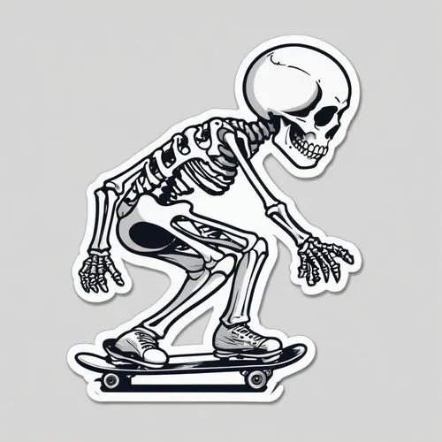 skeleton skater stickers, in the style of ilford pan f, everyday objects, figura serpentinata, dry wit humor, darksynth, simple, lit kid










,skelemani,skelly,skeletal,vintage skeleton,skating,s