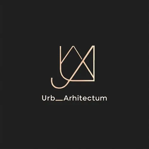"A sleek and minimalist architectural logo design, combining the geometric letters 'U' and 'A' in a harmonious and modern form. The logo is crafted with clean lines, embodying precision and elegance. 