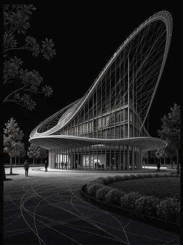high quality, high resolution of 100 conceptual sketches on a black background with white lines, of 100 different sketchy conceptual ideas that push the the concept of real architecture to be somethin