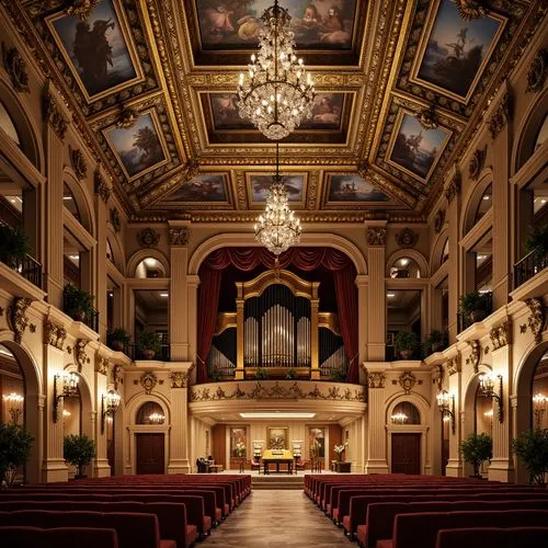 Baroque Style Concert House Design Ideas