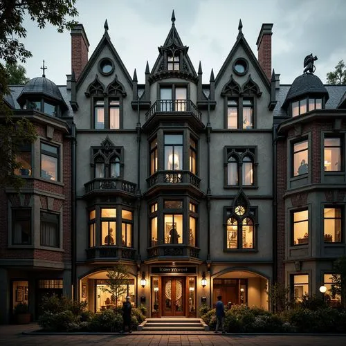 Social Housing Gothic Style Building Design Ideas
