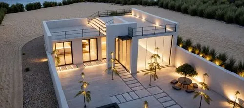Use the uploaded architectural sketch as the exact reference. Preserve the original architecture completely without redesigning or changing the building geometry. Keep the same proportions, massing, r