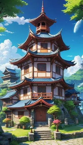 Description: The House of the Deranged Astrologer

Tortuous Structure: Made of rustic stone and crooked wood, with floors that appear to have been added idly over the years. A sloping roof with overla