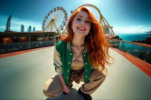 Переход в футуристический фон ,video clip,redheaded,smiler,ginger,chanteuse,decode