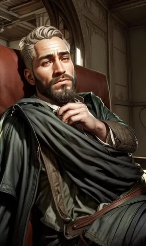 male elf,male character,admiral von tromp,cg artwork,man on a bench,gabriel,caesar,the emperor's mustache,merchant,alexander,ivan-tea,htt pléthore,man with a computer,ship doctor,caesar cut,sit,leonar