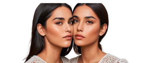 portrait, close-up, facial details, varied skin tones, natural makeup, soft focus, shallow depth of field, warm lighting, cinematic composition, 3/4 view, HD quality, realistic texture, subtle facial 