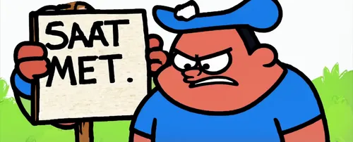 an angry tomota holding a sign "Eat more Meat!", simple background, in the pixar style,sett,smurf,mat,fart,boast,sat,snit,comic frame,sabot,meter,scat,sanest,smite,snot,satirist,gad,veto,snafu,emote,e