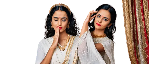 Maa Kali, Indian goddess, solo, beautiful detailed eyes, red lipstick, golden jewelry, white and red saree, intricate patterns, flowing drapes, elegant hands, peaceful expression, soft focus, warm col