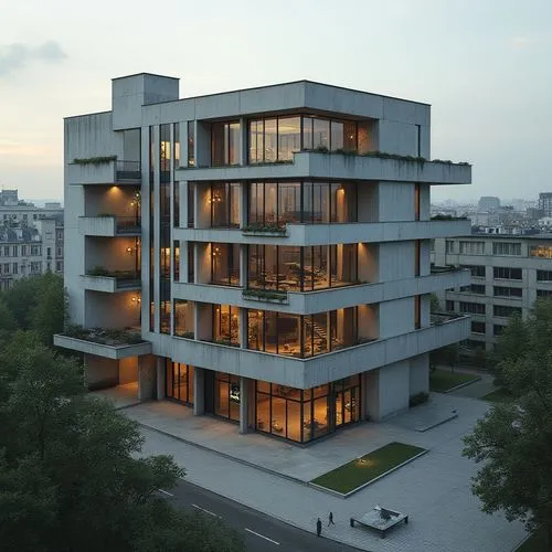 Bauhaus Style Cultural Architecture Design Ideas