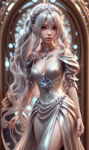 brown dark,silver wedding,white rose snow queen,bridal,fantasy portrait,bridal veil,fairy tale character,bridal dress,bride,mezzelune,celastrina,cinderella,ice queen,white heart,fairy queen,tiara,libr