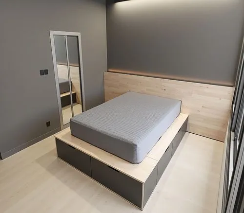 RENDERIZA ESTA IMAGEN interior,a large bed that is in a bedroom,modern room,bedroom,guest room,sleeping room,bedrooms,modern minimalist lounge,loft,beds,daybeds,interior modern design,search interior 