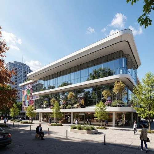 Courthouse High-tech Style Building Design Ideas
