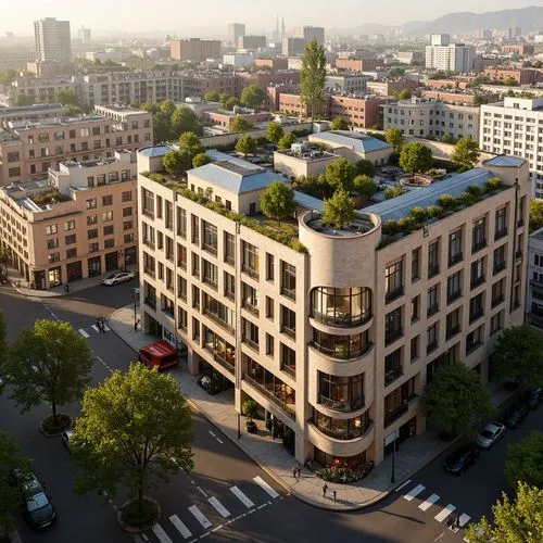 Art Nouveau Style Building Design Ideas