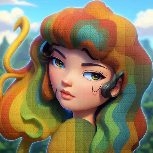 merida,rapunzel,medusa,mermaid vectors,vector girl,fantasy portrait,digital painting,3d fantasy,elza,illustrator,lacerta,cg artwork,game illustration,world digital painting,marina,navi,agnes,ariel,nam