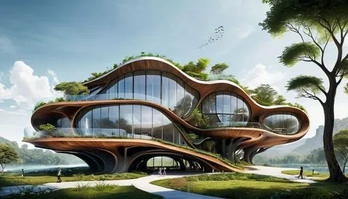 background,futuristic architecture,eco-construction,eco hotel,tree house,cubic house,modern architecture,tree house hotel,futuristic art museum,frame house,school design,house in the forest,cube house