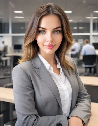 real eatate agent headshots，professional headshots，Modern Office Chic,business woman,business girl,blur office background,businesswoman,bussiness woman,office worker,business women,receptionist,secret