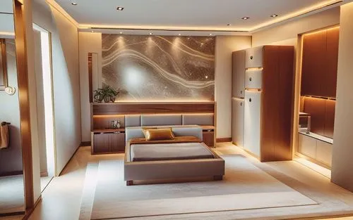 this is a large bedroom with a very nice looking bed,luxury bathroom,luxury home interior,interior modern design,interior design,interior decoration,spaceship interior,contemporary decor,modern minima