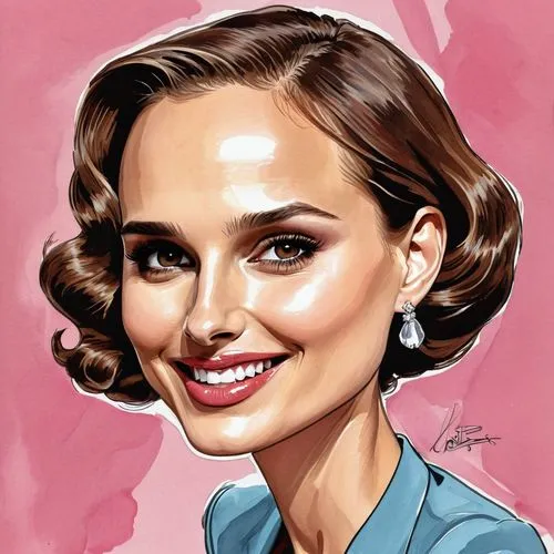 Natalie Portman,cardinale,portman,audrey,chenoweth,clarice,peggy,kelso,feldshuh,digital painting,giadalla,flournoy,vintage drawing,margot,moneypenny,tallulah,tamsin,kangna,vintage illustration,winona,