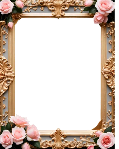 Rose patterned wallpaper, soft pink roses, delicate petals, subtle texture, shiny surface, intricate details, ornate gold frame, Victorian style, elegant ambiance, warm lighting, 3/4 composition, shal