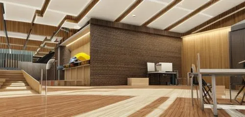 workshop, modern design, Warm colors, 3d rendering, Linear ceiling light,modern kitchen interior,interior modern design,modern kitchen,3d rendering,kitchen design,contemporary decor,modern decor,moder