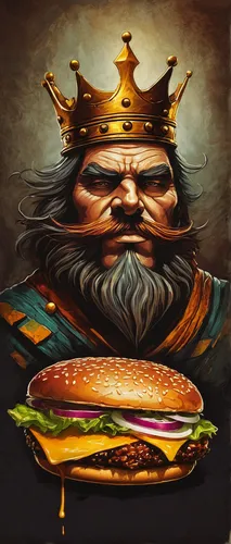Craft a bold and powerful logo for King Burger,burger king premium burgers,big hamburger,whopper,the burger,burger emoticon,hamburger,burguer,king caudata,baconator,fastfood,classic burger,diet icon,b