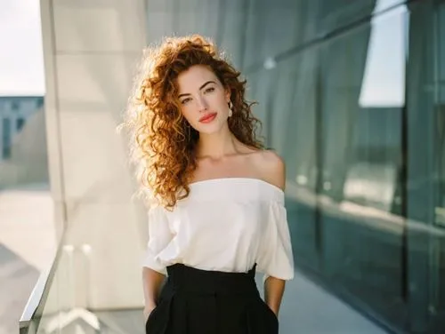 The subject spins once in the air, and in a burst of golden light, the subject naturally transforms into a [color] Labubu doll.,curly brunette,female model,beautiful young woman,white shirt,attractive