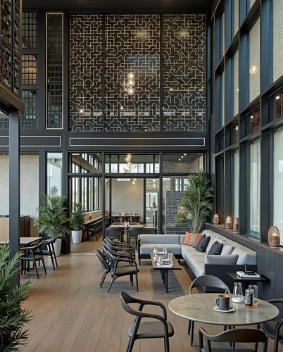 
,a living room filled with lots of furniture,lobby,contemporary decor,modern decor,atrium,hotel lobby,breakfast room,penthouses,hotel hall,mahdavi,interior decor