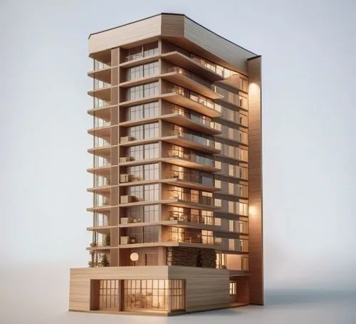 Wooden architecture model,residential tower,penthouses,high-rise building,high rise building,condominium,condo,condos,high rise,highrise,sky apartment,model house,renders,renaissance tower,condominium