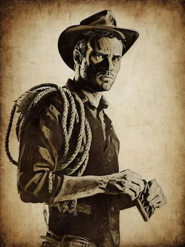 a cowboy,cowboy,sheriff,western film,indiana jones,ranger,gaucho,pilgrim,western riding,vintage drawing,cowboy action shooting,cowboy mounted shooting,stetson,gunfighter,sepia,vendor,el capitan,farmer