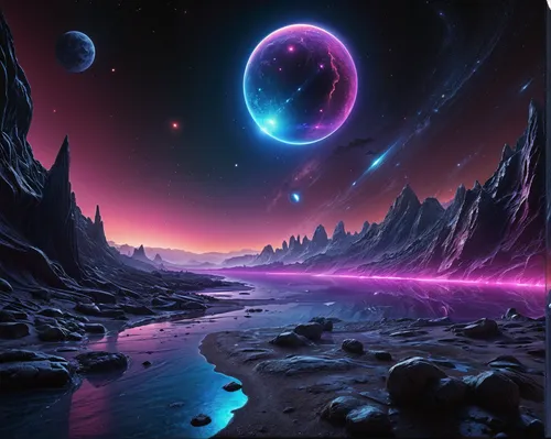 a computer screen showing an image of a planet and two planets,proxima,proxmire,protostar,protostars,permitir,terraformer