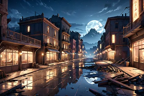 Information about interior design, interior decoration, decorating ideas, and more.,night scene,zermatt,fantasy landscape,3d fantasy,bukchon,venetian,meteora,fantasy picture,alpine village,canals,worl