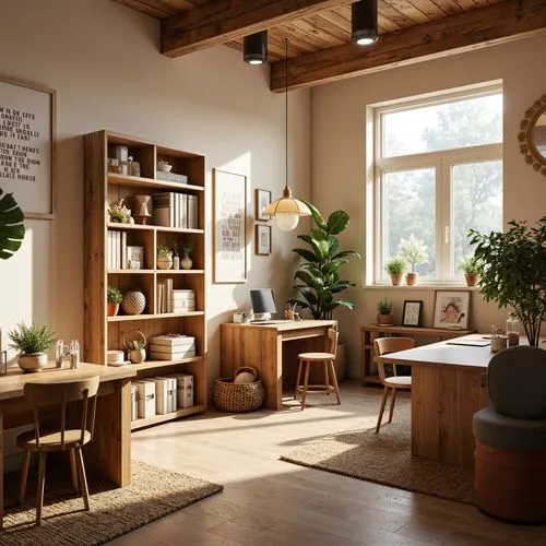 Craft Room Rustic Style Interior Design Ideas