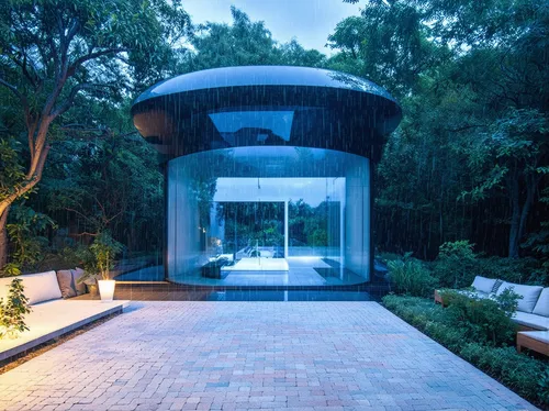 1building,a very large glass walled home surrounded by a patio,landscape design sydney,landscape designers sydney,garden design sydney,pool house,water feature,wahroonga