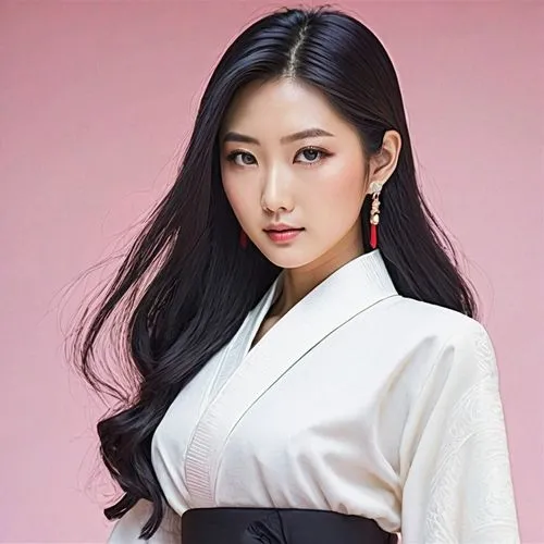 sexy model Name: Kaori Tanaka
Age: 25 years old
Profession: Renowned Japanese model
Physical description: Kaori has long, jet-black hair that falls in soft waves to her waist. Her almond-shaped eyes a
