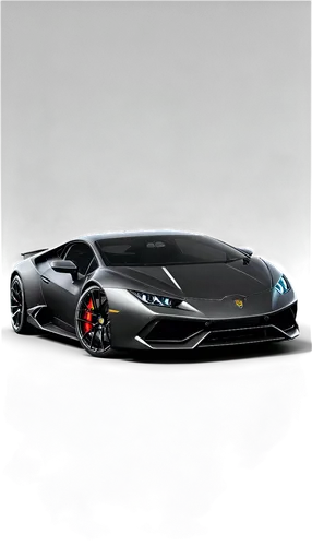 Lamborghini Huracan, supercar, matte black body, angular design, sharp lines, LED headlights, sporty wheels, low angle shot, dramatic lighting, shallow depth of field, blurred background, 3/4 composit