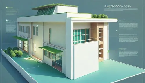 a 3d cut of a house showing it's details,smart home,smart house,model house,cubic house,thermal insulation,modern architecture,prefabricated buildings,modern house,cantilevers,residential tower,modern
