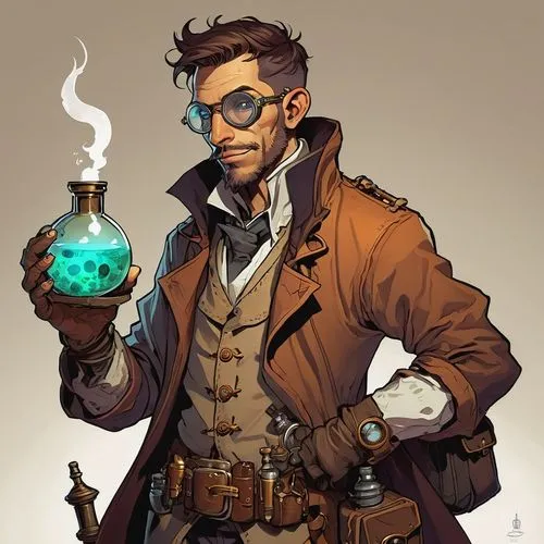  ,steampunk,watchmaker,carnacki,apothecary,biologist,theoretician physician,alchemist,mordenkainen,clockmaker,alchemists,cryptologist,skotnikov,professor,jarlaxle,chemist,inventor,ship doctor,conjurer