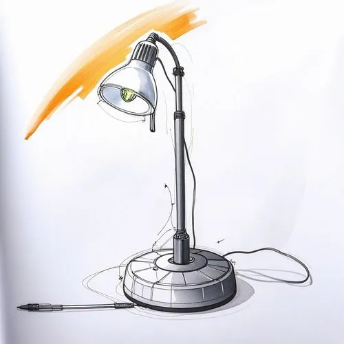 a light sits on top of the lamp stand,energy-saving lamp,desk lamp,light stand,master lamp,retro lamp,led lamp