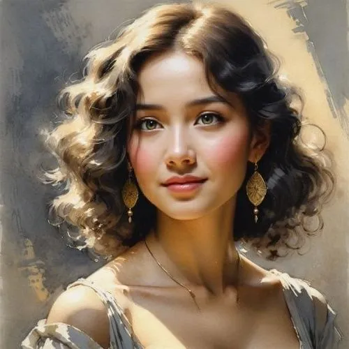 an image of a painting of a woman,romantic portrait,vintage female portrait,vintage woman,girl portrait,young woman,woman portrait,portrait of a girl,fantasy portrait,vintage girl,jasmine,a charming w