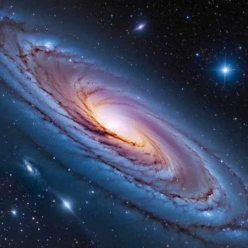 the antennae of an object against a backdrop of stars,andromeda galaxy,spiral galaxy,andromeda,bar spiral galaxy,galaxy soho,cigar galaxy
