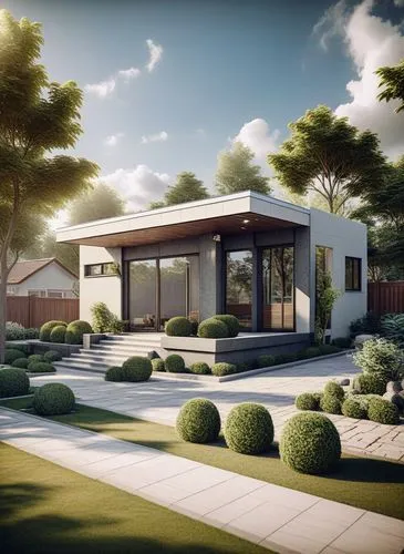 a house of many faces,prefabricated,prefabricated buildings,3d rendering,prefab,renderings,carports
