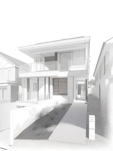 a drawing of some house with some very cute houses,sketchup,3d rendering,revit,rendered,render,3d rendered