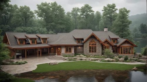 Lake House Home Design Plans, House by the lake,house in the mountains,house in mountains,log cabin,log home,the cabin in the mountains,luxury home,3d rendering,beautiful home,new england style house,