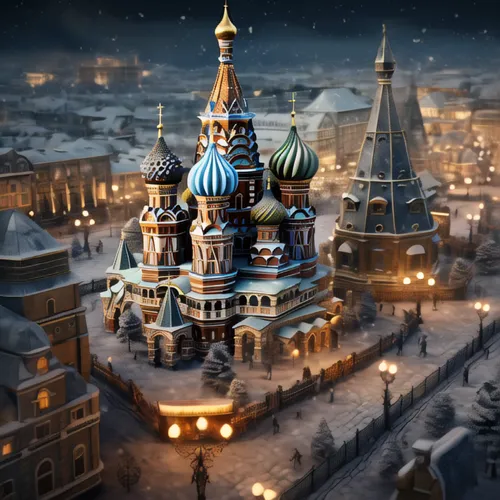 the kremlin,kremlin,saint basil's cathedral,moscow city,moscow,the red square,moscow 3,red square,russian winter,winter village,under the moscow city,russian folk style,saint petersburg,st petersburg,