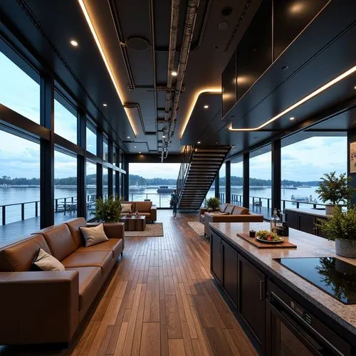 Boathouse High-tech Style Architecture Design Ideas
